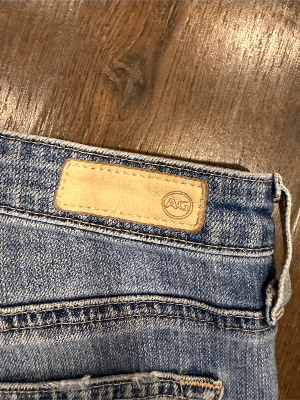 Ag Adriano Goldschmied Men's Straight Light Blue Denim Jeans